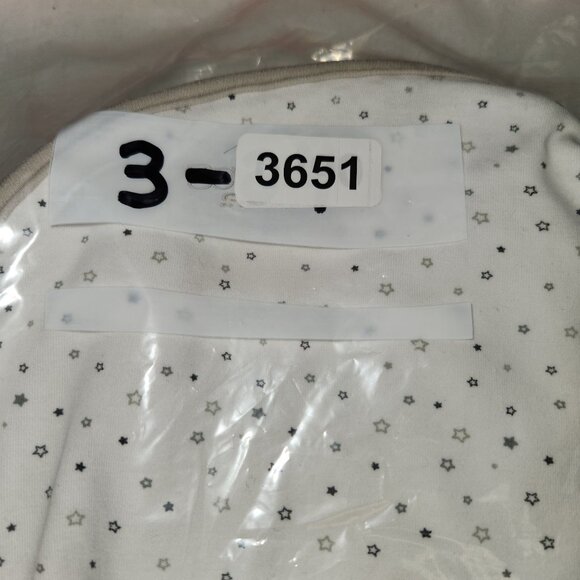 Nested Bean Zen Sack Classic Baby Sleep Sack 0-6 Months 100% Cotton Ivory & Gray - Picture 5 of 5